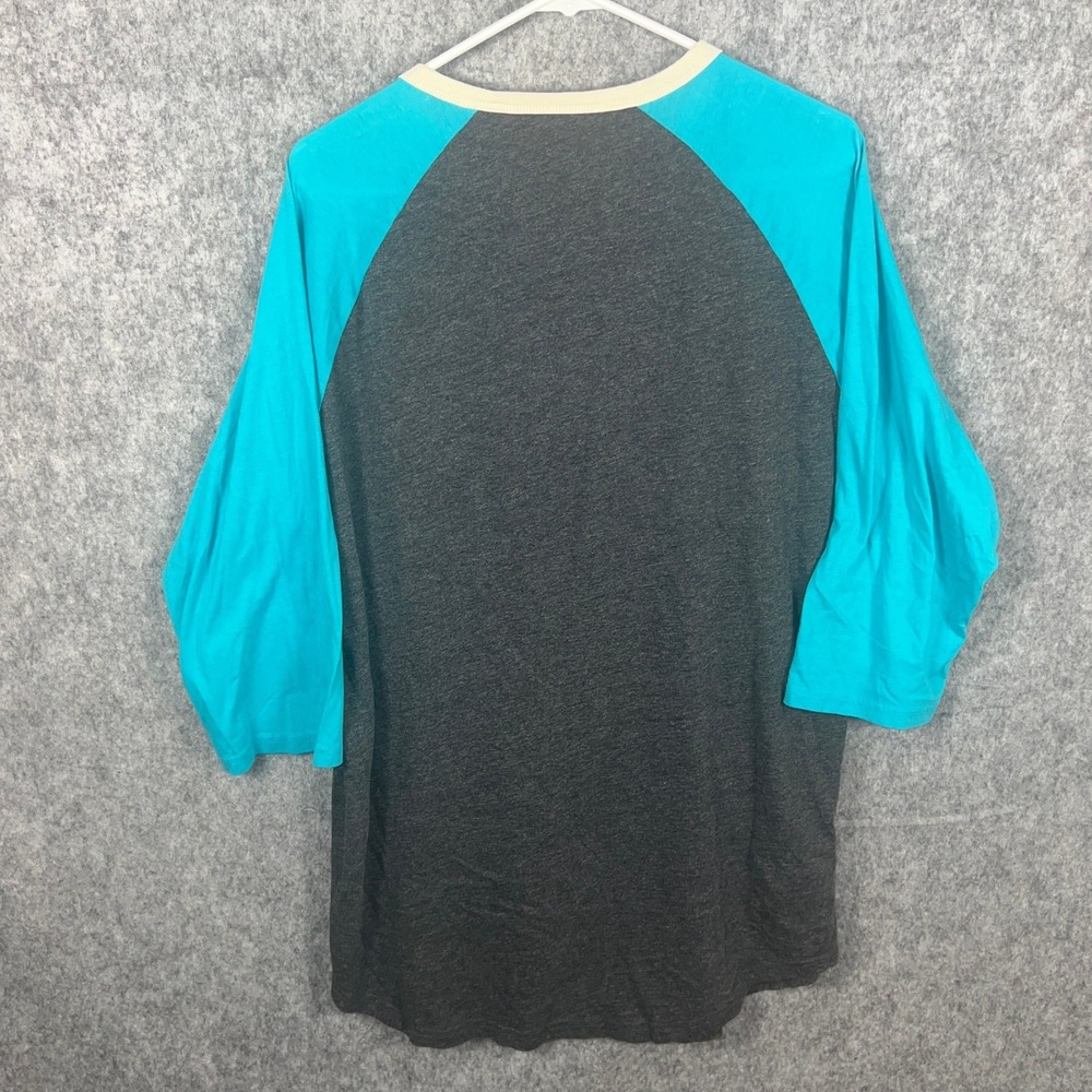 Mitchell & Ness Vancouver Grizzlies NBA Jumpball Henley Shirt Grey Teal XL NEW - Picture 2 of 12